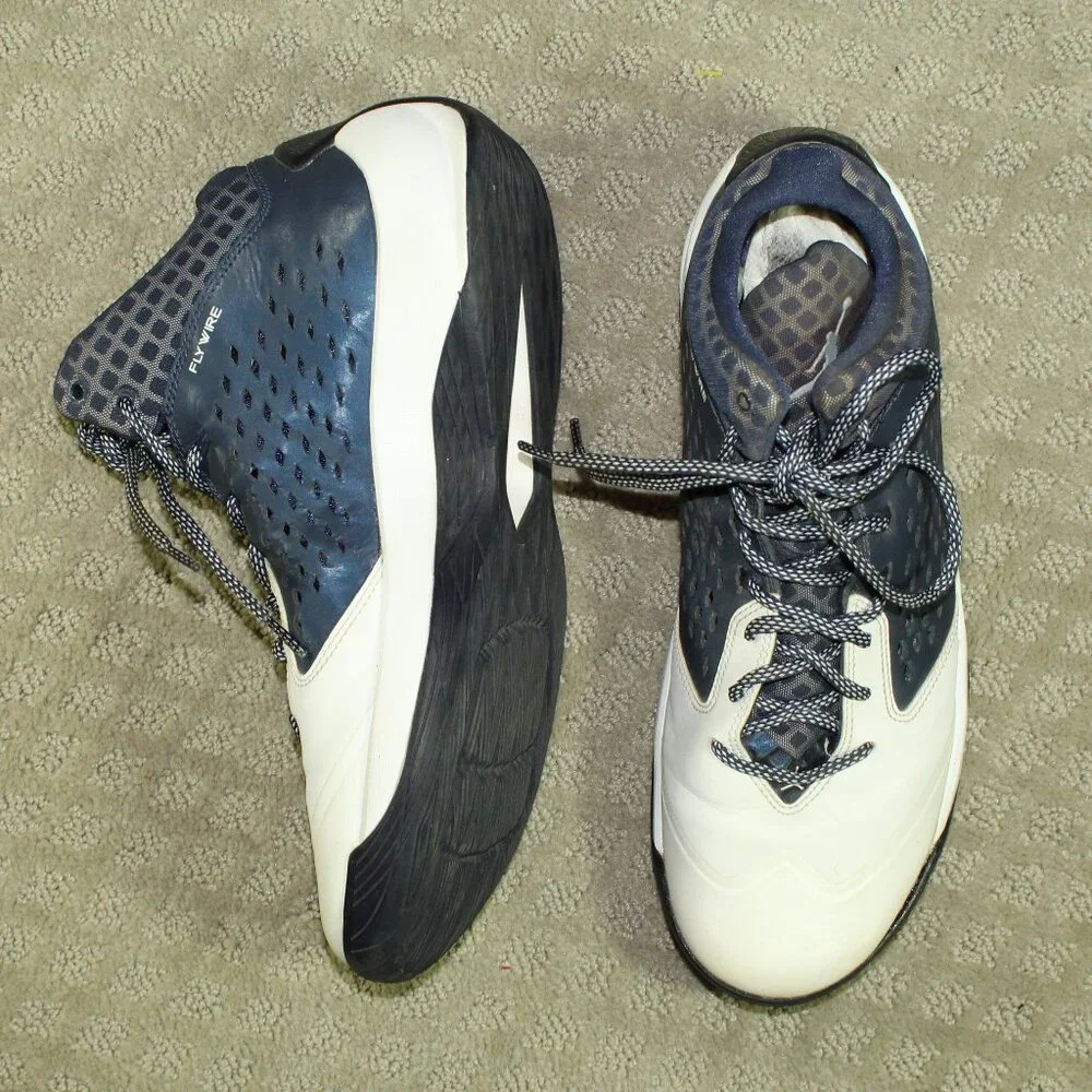 Nike Air Jordan Rising High Blue White Athletic Basketball Sneakers Men's 10